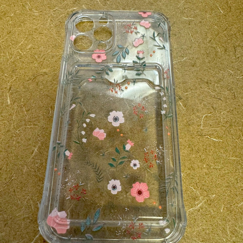 iPhone 12Pro case with card holder.  NEW
